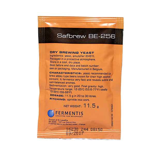 Safbrew BE-256 Dry Brewing Yeast 11.5 Grams