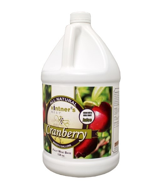 Vintners Best Cranberry Fruit Wine Base - One Gallon Jug