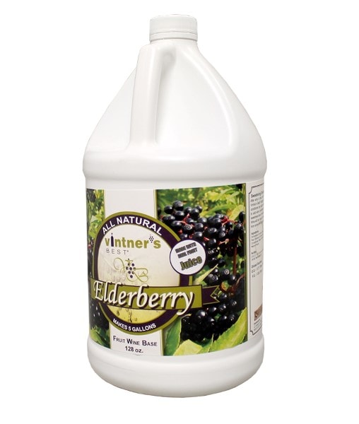 Vintners Best Elderberry Fruit Wine Base - One Gallon Jug