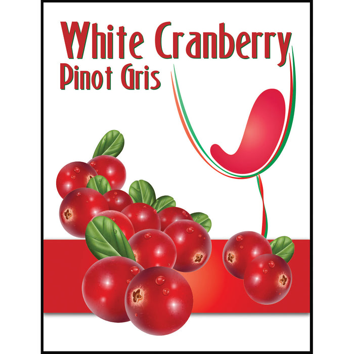Cranberry Mist Wine Labels - 30 Pack