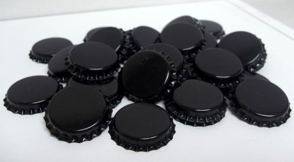 Black Beer Bottle Caps (Crowns) - 144ct - with Oxy-Liner