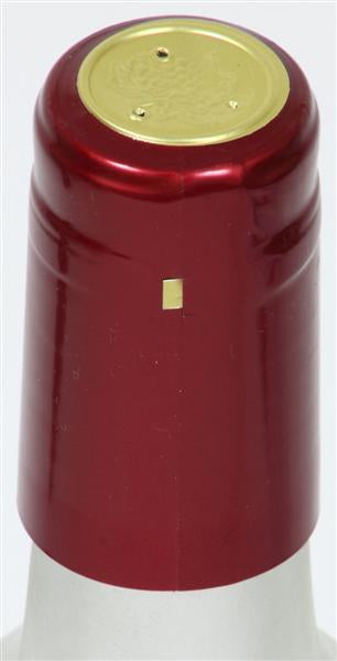 Ruby Red (Metallic) Shrink Caps - 30 Count