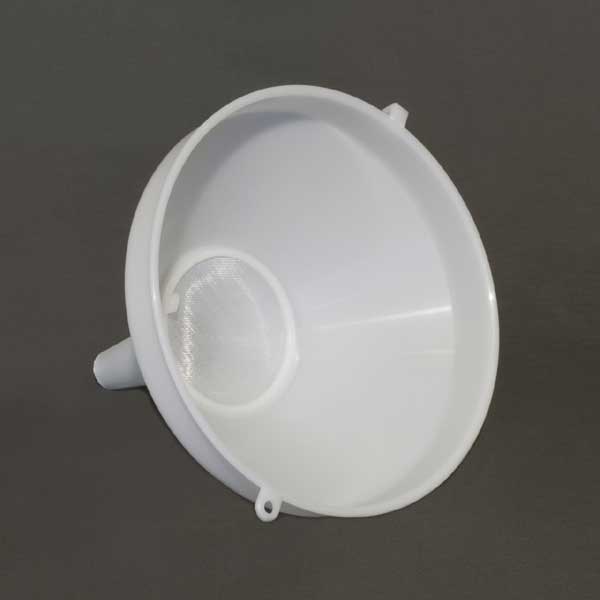 8 Inch Diameter Funnel with Removable Screen