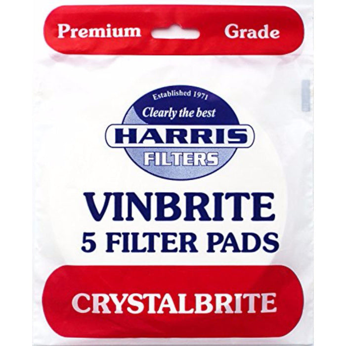 Crystalbrite Wine Filter Pads - 5 Pack
