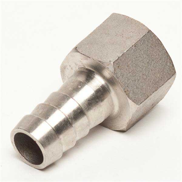 Stainless Steel 1/2" Barb to 1/2" Female NPT