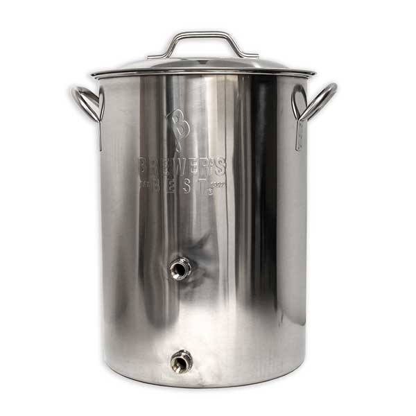 Brewers Best Basic 8 Gallon Brewing Kettle with Ports