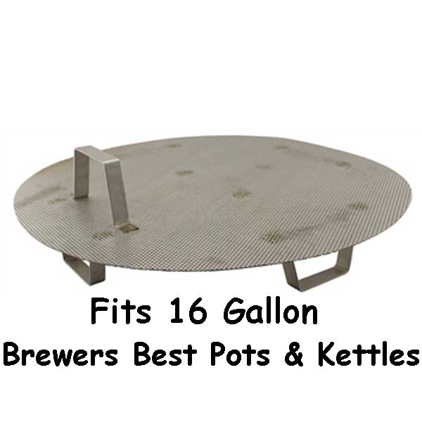 Brewers Best 16 Gallon Stainless Steel False Bottom with Legs