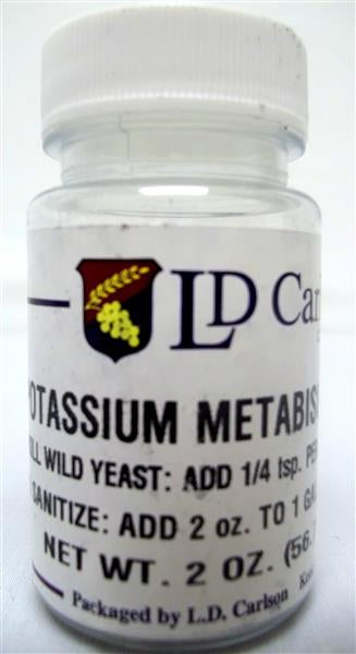 Potassium Metabisulphite 2oz Package.