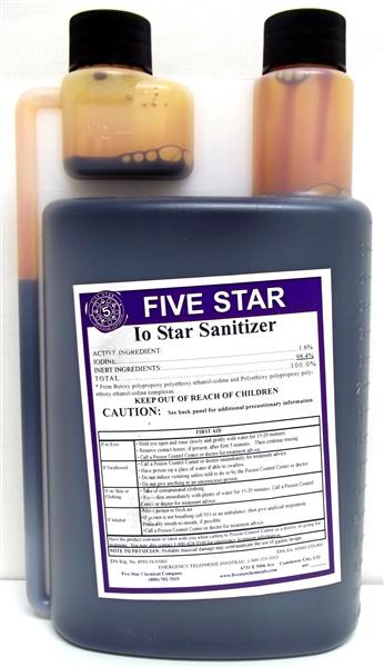 Io-Star (B-T-F) Iodophor Sanitizer - 32 oz
