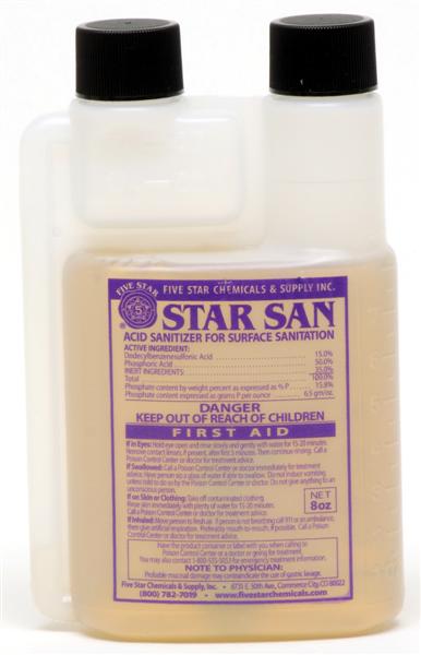 Star San Sanitizer - 8 oz Bottle
