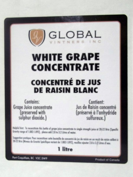 White Grape Concentrate - 1 Liter Package