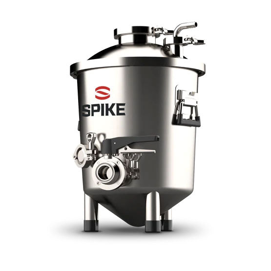 Spike Brewing Flex+ Stainless Steel Fermenter with Butterfly Valve and Pressure Capable Lid