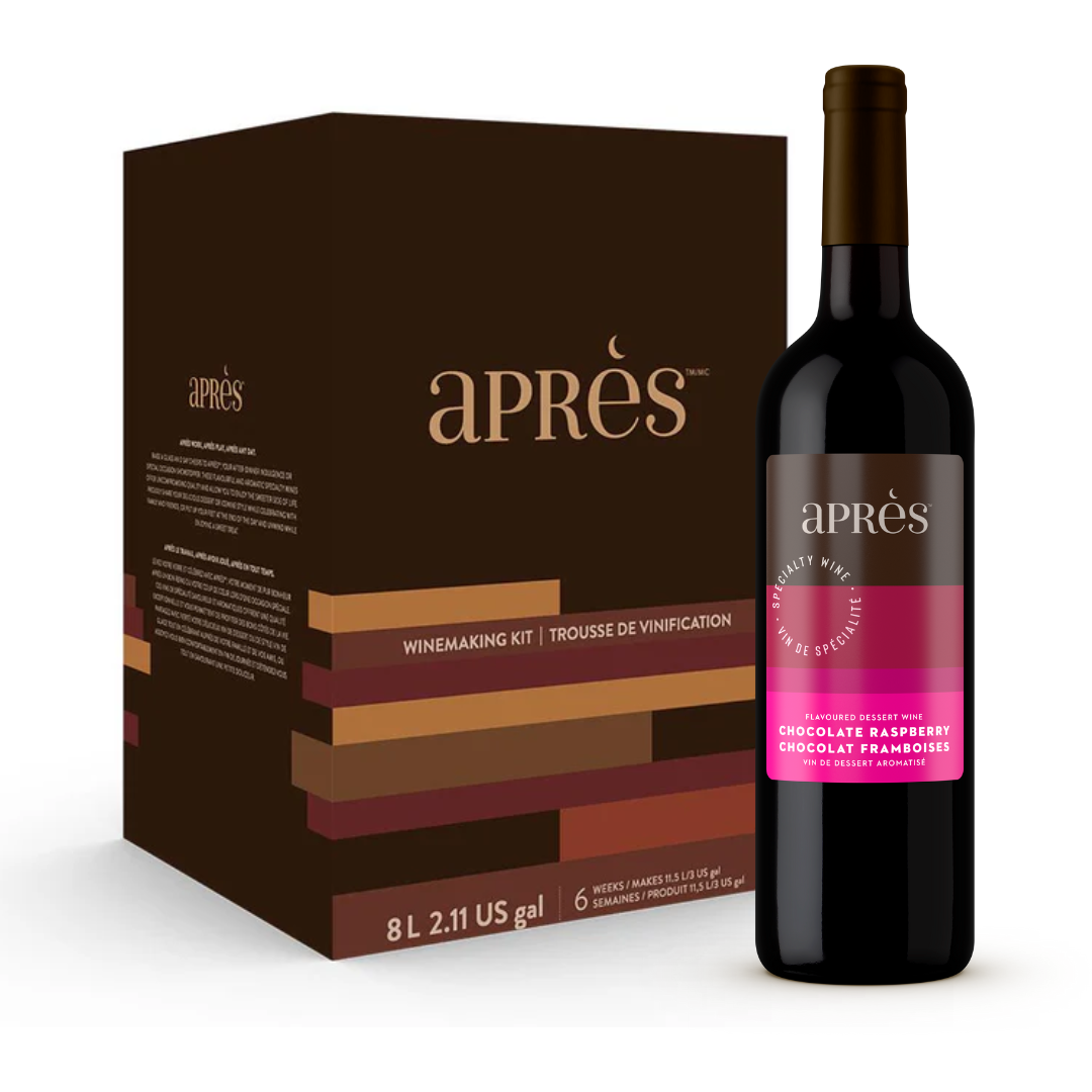 Winexpert Apres Chocolate Raspberry Dessert Wine Kit — HomeBrewIt