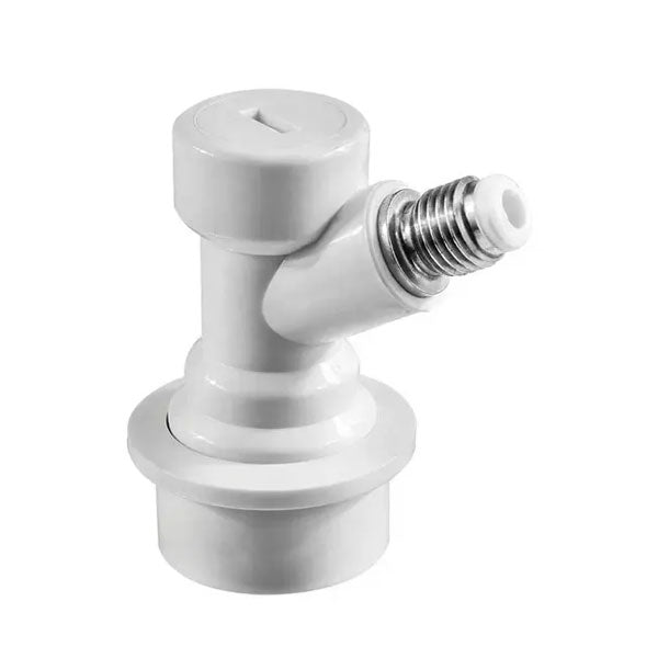 Ball Lock Fitting - Gas Side (In) - 1/4 MFL Threaded - Grey