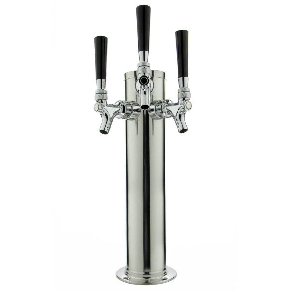 3 in. Triple Tap Draft Beer Tower w/Standard Faucets — HomeBrewIt.com ...
