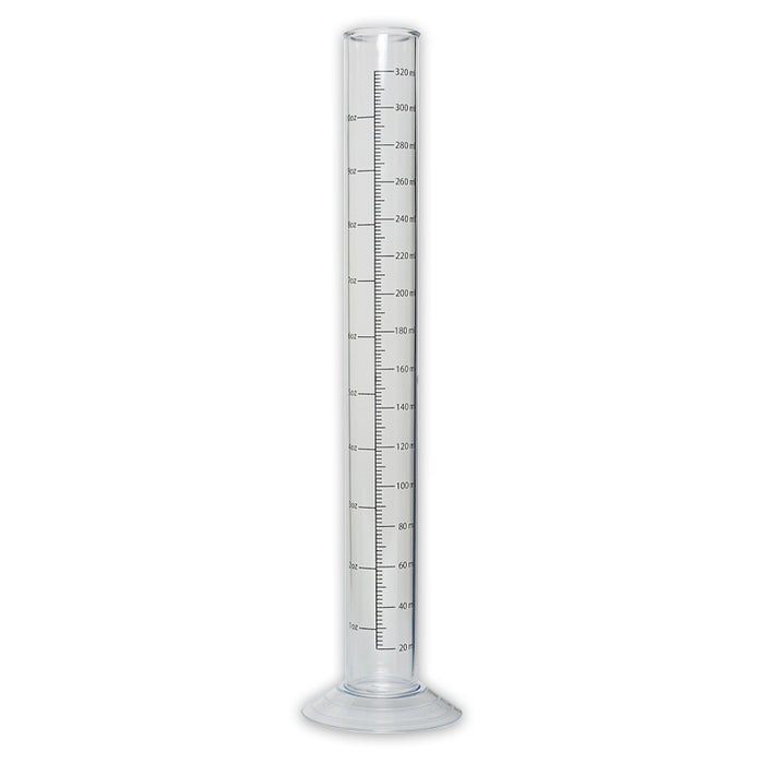 One Piece Plastic Test Tube with Volume Markings - 14 in.