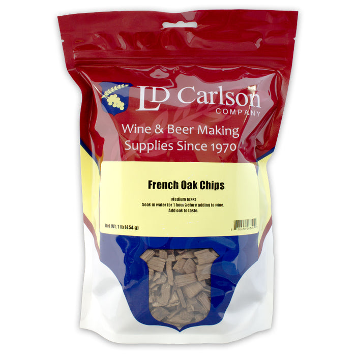 French Oak Chips - Medium Toast - 1 Lb. Bag