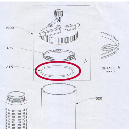 Replacement Silicone O-Ring for Enolmatic Tandem Filter Housing Lid