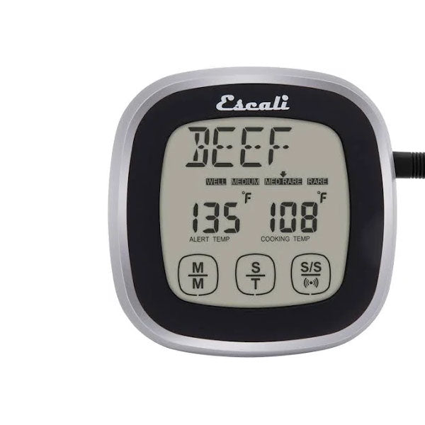 Escali Touch Screen Digital Thermometer and Timer with Probe
