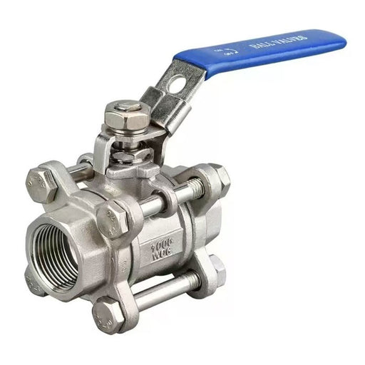 1/2 in. Stainless Steel 3-Piece Ball Valve