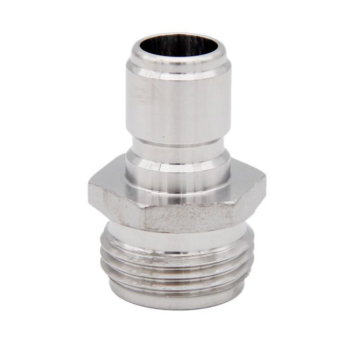 Male Garden Hose Thread to Male Quick Disconnect - Stainless Steel