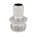 Male Garden Hose Thread to Male Quick Disconnect - Stainless Steel