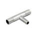 Stainless Steel Tee - 3/8 x 3/8 x 1/4 in. Barbs