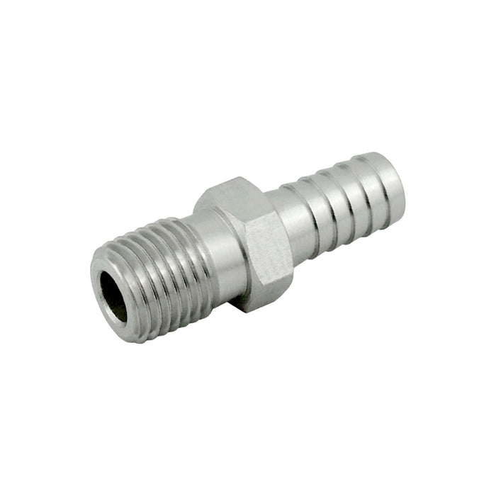 3/8MPT X 1/2 Barb SS