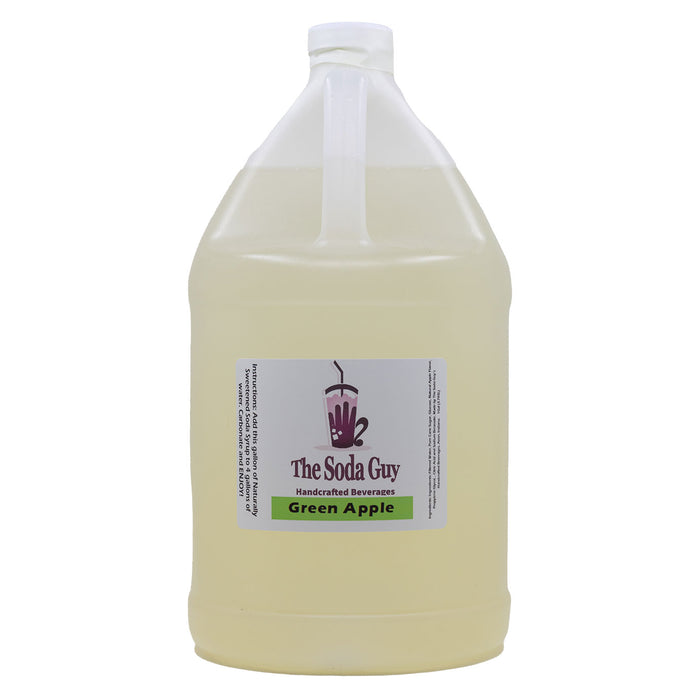 Green Apple Soda Syrup Concentrate (1 Gallon Jug) - Makes 5 Gallons