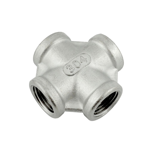 Stainless Steel Cross - 1/4 in. Female NPT (FPT)