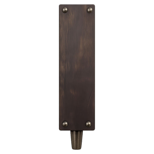 Rustic Wood Tap Handle with Brass Finish – Classic Draft Faucet Knob