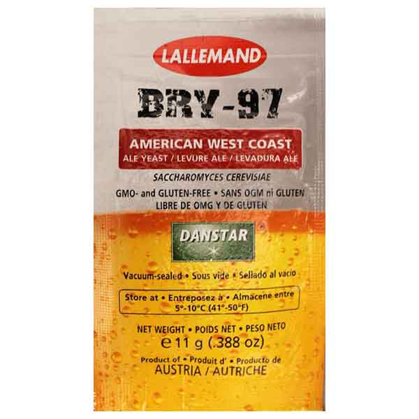 Lallemand BRY-97 West Coast Ale Brewing Yeast 11 Gram