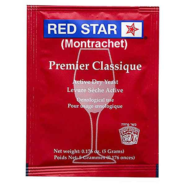 Red Star Premier Classique Red (Montrachet) Wine Yeast - All Purpose