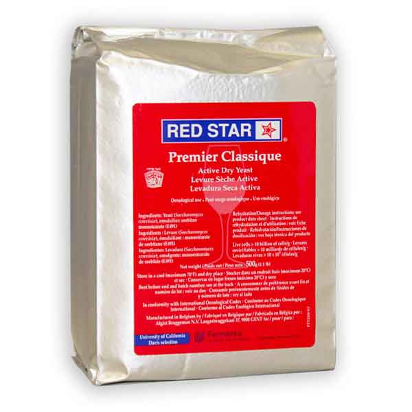 Red Star Premier Classique Red (Montrachet) Wine Yeast - 500 gram