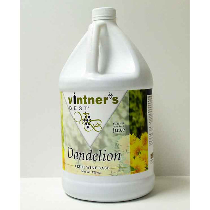 Dandelion Fruit Wine Base - One Gallon Jug