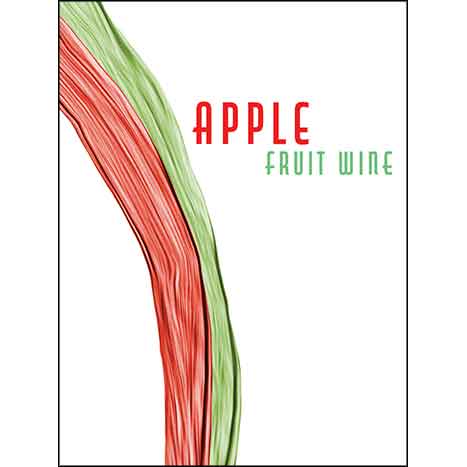 Apple Fruit Wine Self Adhesive Wine Labels, pkg of 30