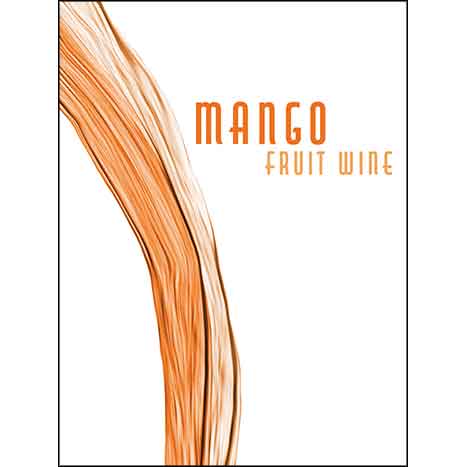 Mango Fruit Wine Self Adhesive Wine Labels, pkg of 30