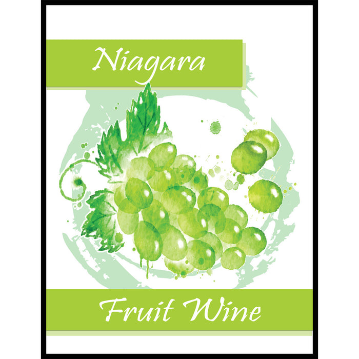 Niagara Fruit Wine Self Adhesive Wine Labels, pkg of 30