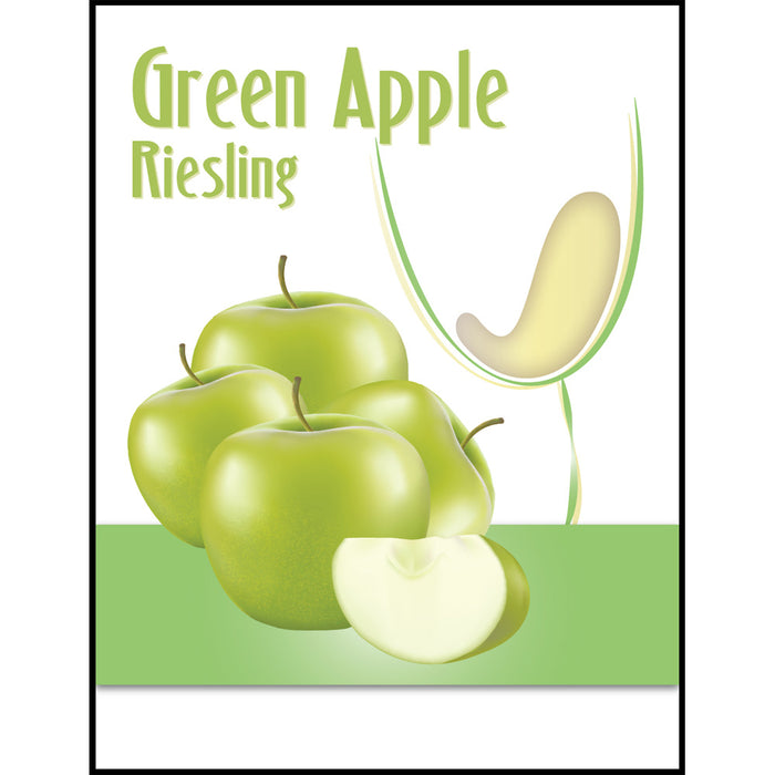 Green Apple Mist Wine Labels - 30 Pack
