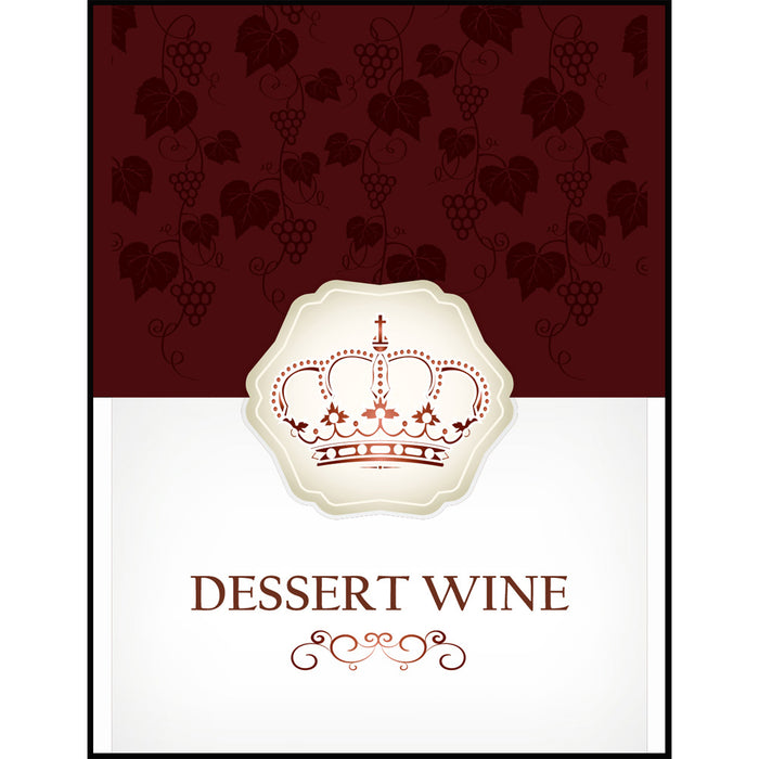 Dessert Wine Labels - 30 Pack