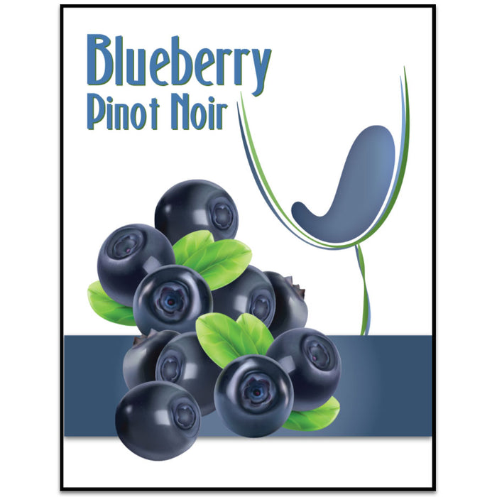 Blueberry Pinot Noir Island Mist Wine Labels - 30 Pack