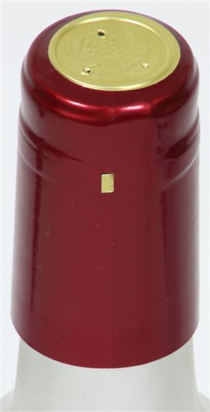 Ruby Red (Metallic) Shrink Caps - 62 Count