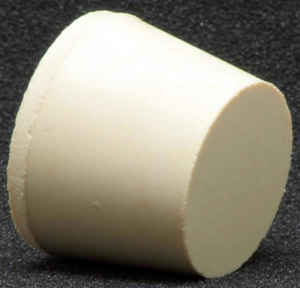Size 6.5 Solid Rubber Stopper 1-5/16 X 1-1/16