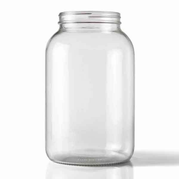 Wide Mouth Clear One Gallon Glass Jug - per Each
