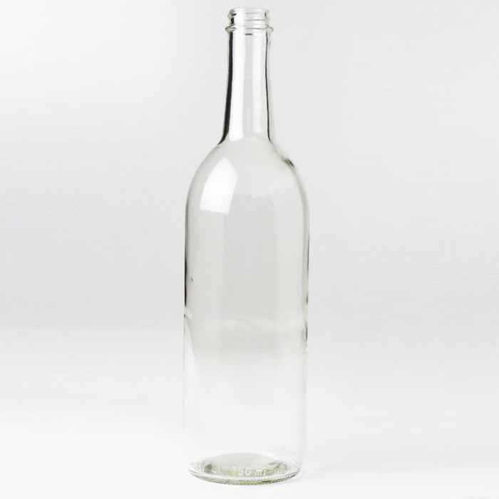 Clear - Bordeaux Style Screw Top Wine Bottles - 750ml - 12 per Case