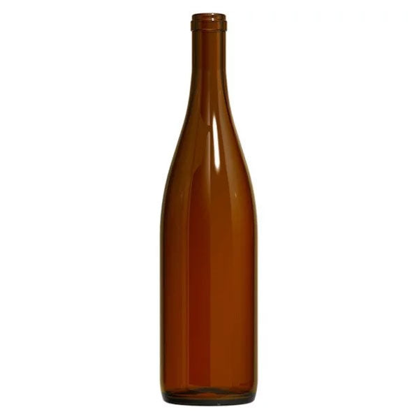 Amber (Brown) - Hock Style Wine Bottles - 12 per Case