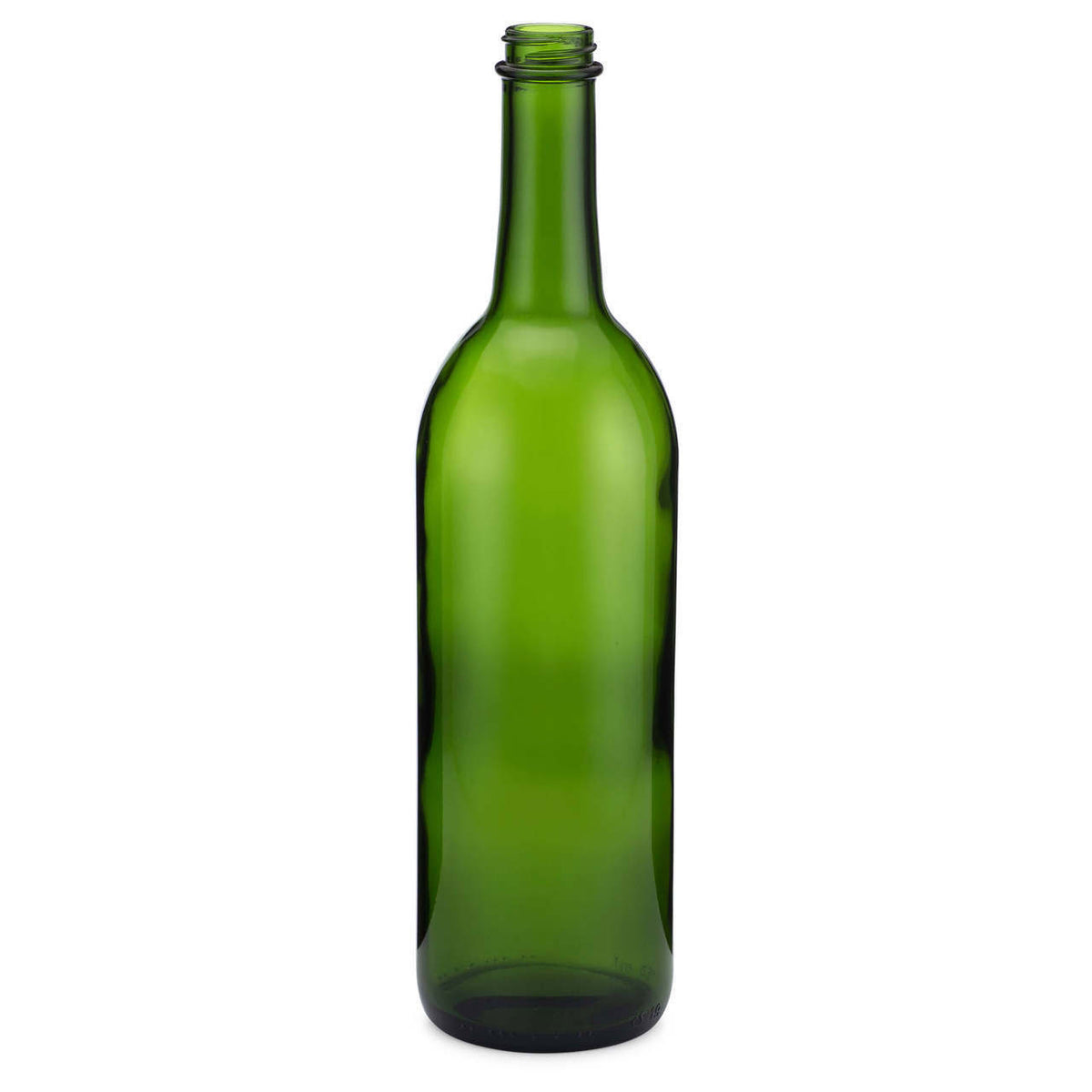 Green Bordeaux Style Screw Top Wine Bottles 750ml 12 per Case