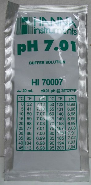 Ph Meter Buffer Solution 7.01 20ml Hi70007