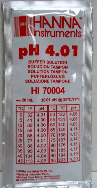 Ph Meter Buffer Solution 4.01 20ml Hi70004