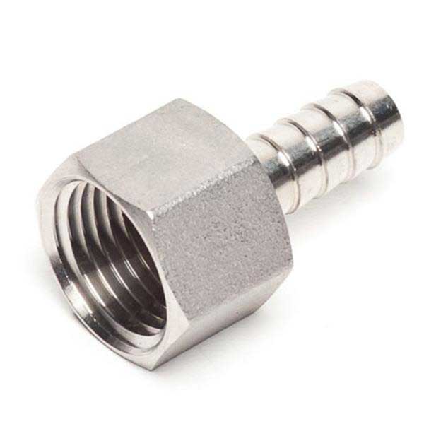 Stainless Steel 3/8" Barb to 1/2" Female NPT